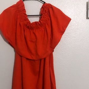 off the shoulder dress